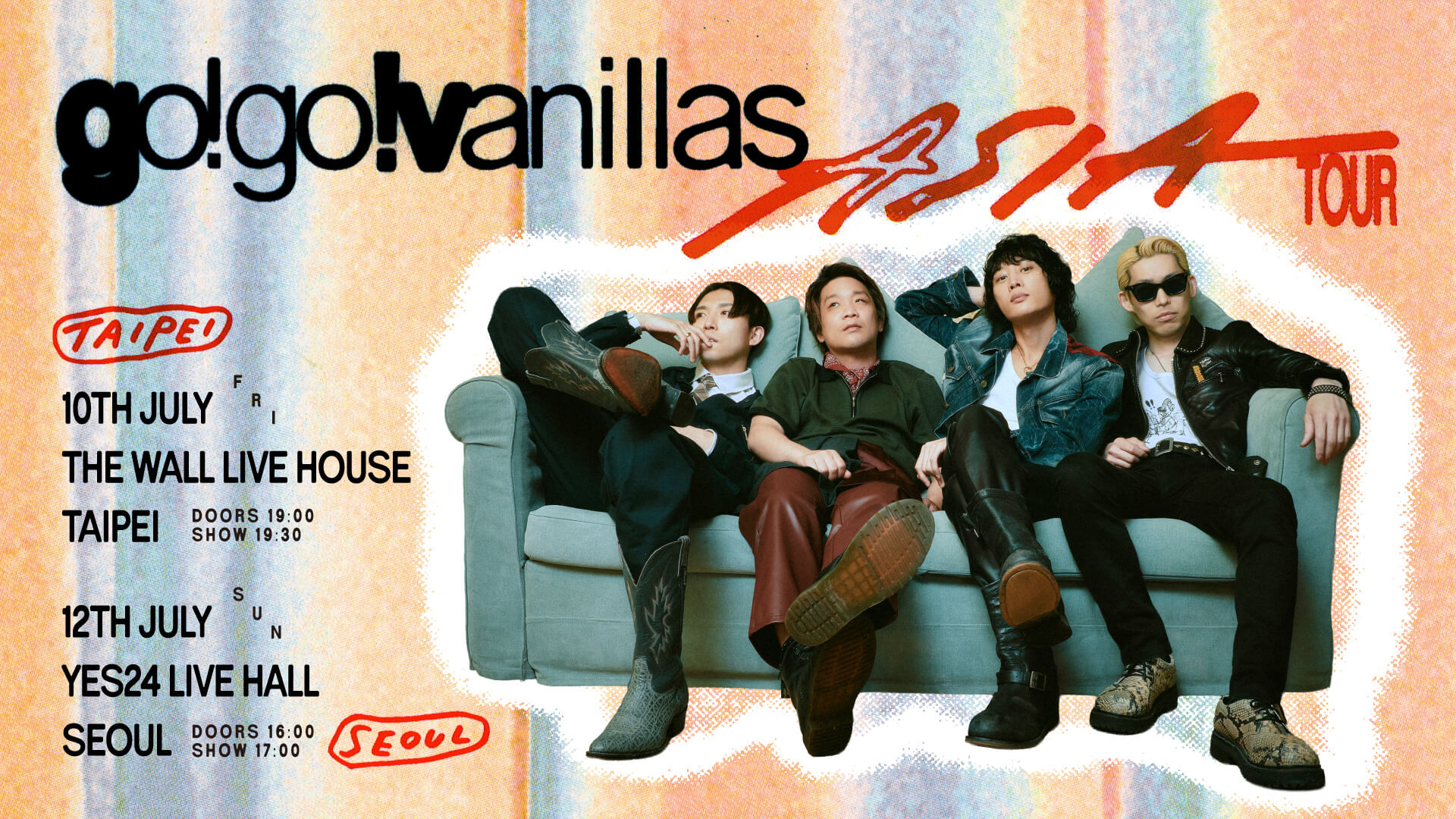 go!go!vanillas Asia Tour 2026